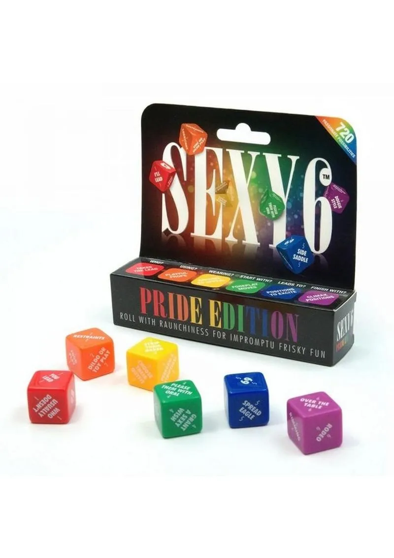 Sexy 6 Pride Edition Couples Dice Game