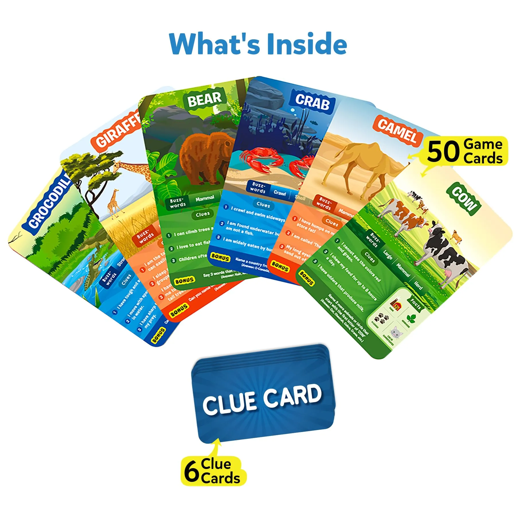 Skillmatics Card Game - Guess in 10 Animal Kingdom, Perfect for Boys, Girls, Kids, and Families Who Love Board Games and Educational Toys, Travel Friendly, Gifts for Ages 6, 7, 8, 9