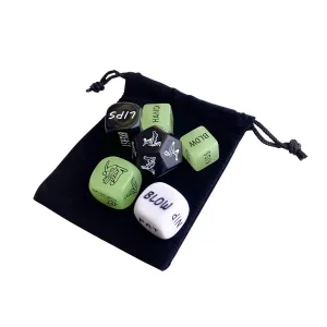 Spicy Adult Sex Dice | 6 Piece | Glow In The Dark | Games