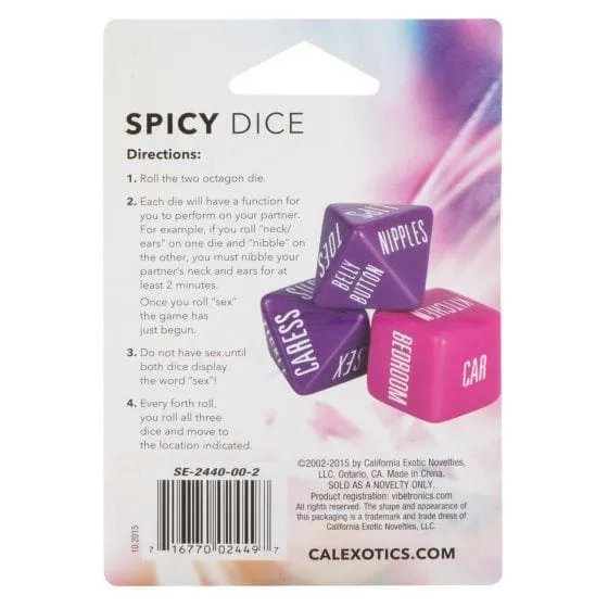 Spicy Dice Travel-Sized Adult Couple's Erotic Foreplay and Adventurous Dice Game