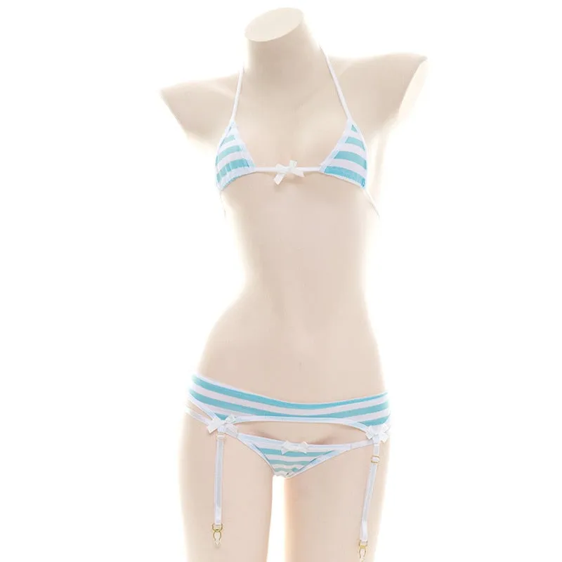 Striped Micro Vixen Set